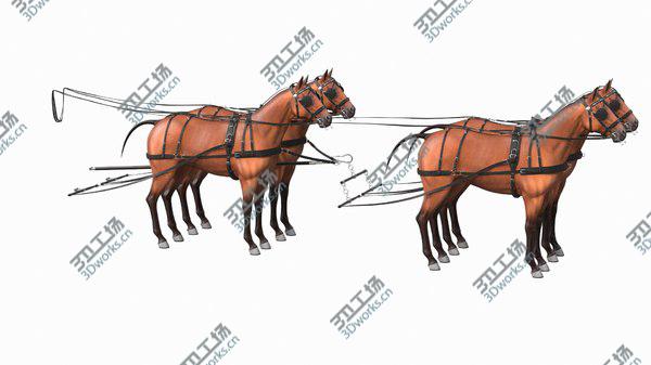 images/goods_img/20210312/3D model Team of Four Leather Harness Rigged/2.jpg